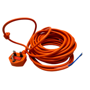 10m Orange 2-Core Flex 0.75mm – Replacement Lead / Cord