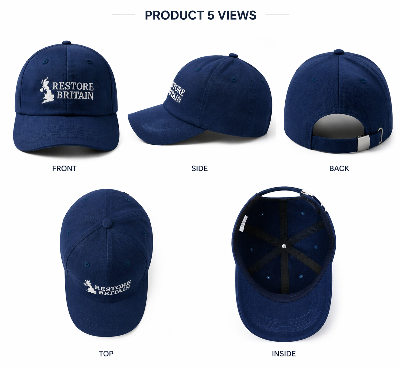 Top Quality Restore Britain Baseball Cap